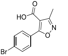5-(4-Bromo-phenyl)-3- methyl-isoxazole-4- carboxylic acid