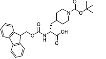 Fmoc-(R)-2-amino-3-(1-Bocpiperidin- 4- yl)propanoicacid