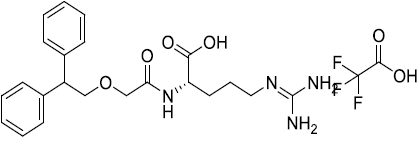(2S)-5- (Diaminomethylideneamino )-2-[[2-(2,2- diphenylethoxy)acetyl]amin o]pentanoic acid;2,2,2- tr
