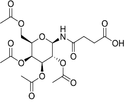 4-Oxo-4-((2R,3R,4S,5S,6R)- 3,4,5-triacetoxy-6- (acetoxymethyl)tetrahydro- 2H-pyran-2- yl)amino)butan