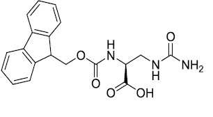 (S)-2-(9H-Fluoren-9- ylmethoxycarbonylamino)- 3-ureido-propionic acid