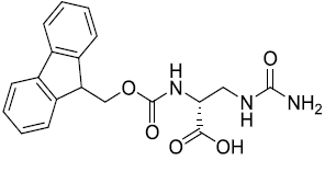 (R)-2-(9H-Fluoren-9- ylmethoxycarbonylamino)- 3-ureido-propionic acid