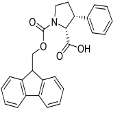 Racemic Fmoc-cis-3-phenylpyrrolidine-2-carboxylic acid