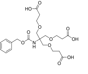 3-[2- Benzyloxycarbonylamino-3- (2-carboxy-ethoxy)-2-(2- carboxy-ethoxymethyl)- propoxy]-propionic a