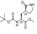 Methyl (S)-2-(Boc-amino)-3- [(S)-2-oxo-3- pyrrolidinyl]propanoate