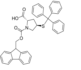 Fmoc-(2S,4R)-Pro(4-STrt)- OH